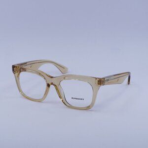 Burberry BE2407 4063 Eyeglasses Transparent Brown 51mm Square Frame